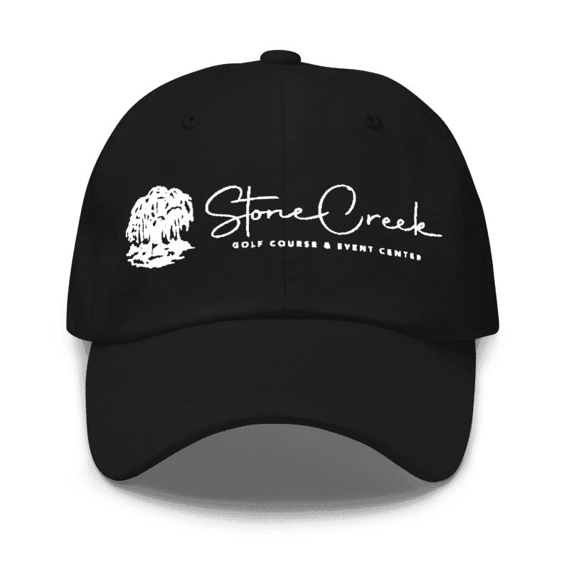 Stone Creek Golf Hat — Black